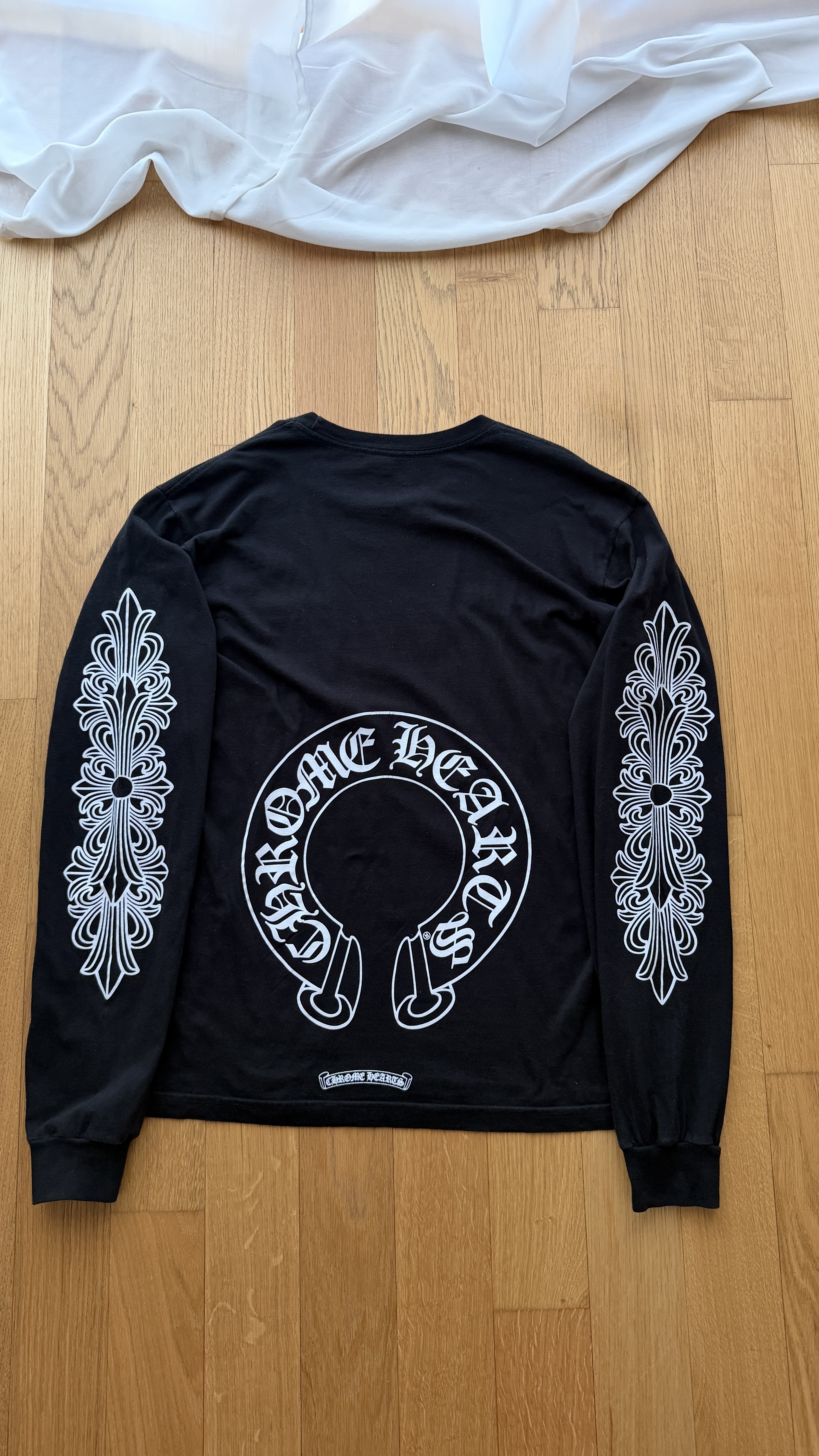 Chrome Hearts Long Floral Sleeve T-Shirt